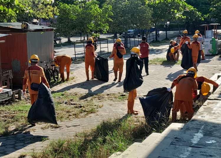 Peringati Hari Bakti Ke 78 Dinas PUPR Kalteng Lakukan Kerja Bakti