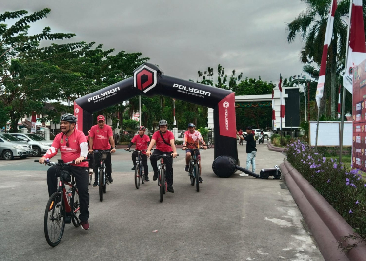 Peringati Hari Bakti Ke Dinas Pupr Kalteng Gowes Bersama