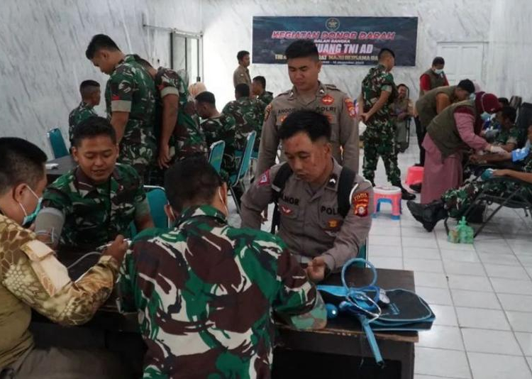 Peringati Hari Juang Tni Ad Kodim Klk Gelar Donor Darah