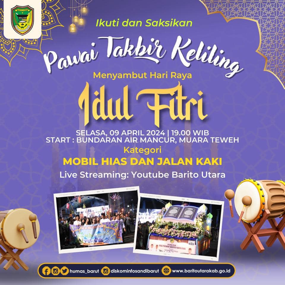 Sambut Hari Raya Idul Fitri Hijriah Phbi Barut Gelar Pawai Takbir