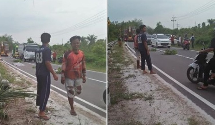 Kecelakaan lalu lintas di ruas Jalan Tjilik Riwut Km 26 Palangka Raya - Tangkiling, Jumat (29/11/2019) sore yang menewaskan karyawati PT Bank Kalteng