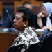 Terdakwa kasus suap jual beli jabatan di lingkungan Kementerian Agama Romahurmuziy menjalani sidang tuntutan di Pengadilan Tipikor Jakarta Pusat, Jakarta, Senin (6/1/2020)