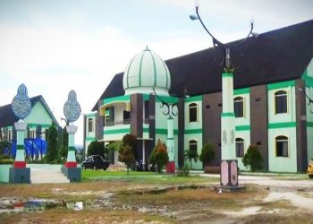 Kawasan Islamic Center Sampit yang akan dimanfaatkan sementara waktu menjadi klinik ODP.