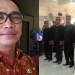 Kepala BPPKAD Pulang Pisau, Toni Harisinta dan foto pelantikan Damang dan Mantir Adat Pulang Pisau