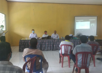 Sedikitnya 60 peserta mengikuti kegiatan pelatihan Kelompok Usaha Perhutanan Sosial (KUPS) di Kantor Balai Desa Gohong, Rabu (23/2020) kemarin