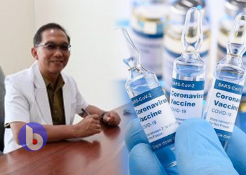 Kepala Dinas Kesehatan Kabupaten Pulang Pisau, dr Muliyanto Budihardjo MHlth Sc dan ilustrasi vaksin Covid-19