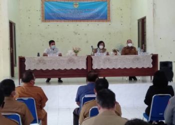 Wakil Bupat Gunung Mas Efrensia L.P Umbing memimpin Musrenbang RKPD Kabupaten tingkat Kecamatan Tahun 2021