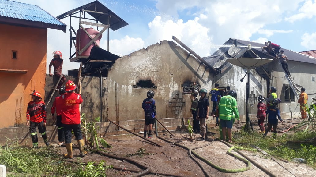 Lokasi rumah yang terbakar