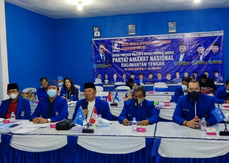 Pembukaan kegiatan halal bihalal dan pembukaan upgrading pengurus DPW dan DPD PAN se-Kalteng Sabtu (5/6/2021)