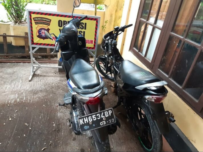 Barang bukti yang diamankan