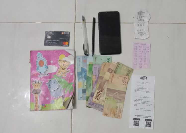 Barang bukti yang diamankan