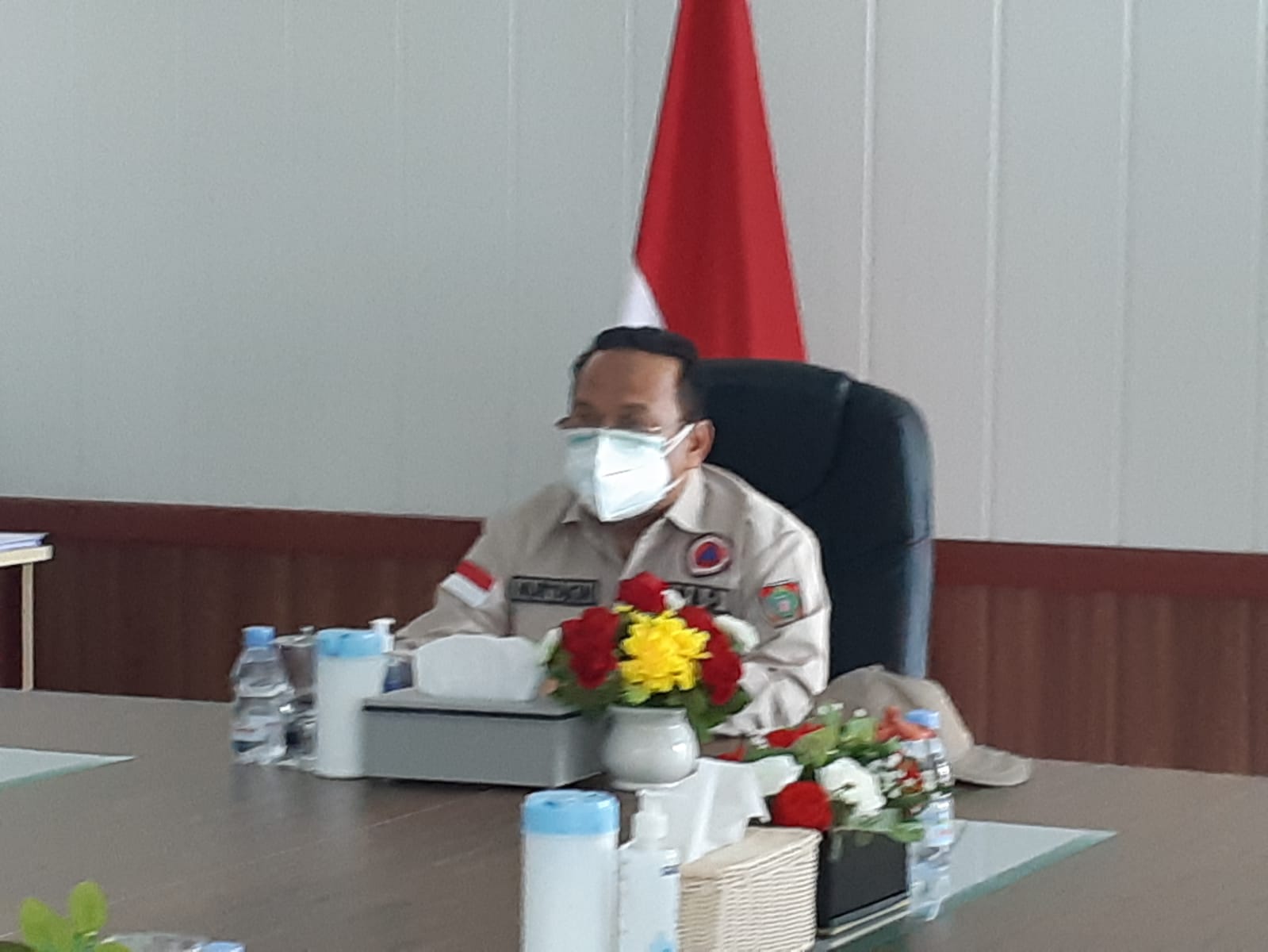 Pj. Sekretaris Daerah Provinsi Kalteng, H. Nuryakin, saat membuka secara resmi Rapat Koordinasi BUMDes Provinsi Kalteng Tahun 2021
