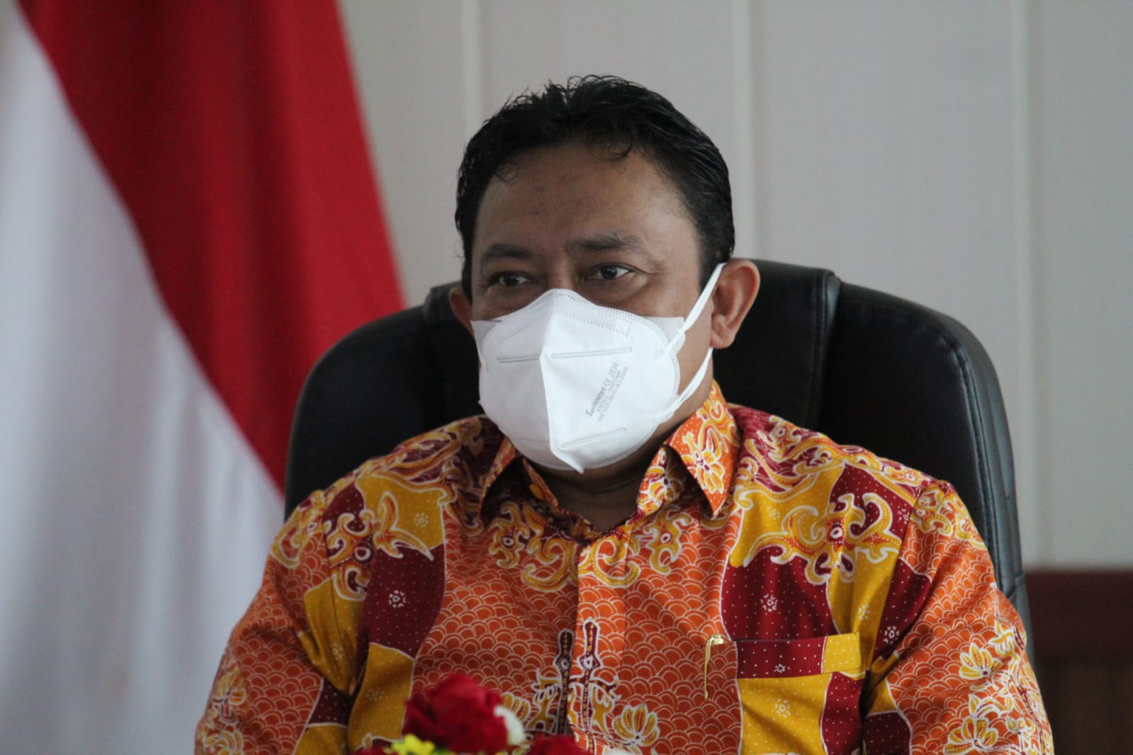 Wakil Gubernur Kalteng, H. Edy Pratowo, saat menghadiri secara virtual kegiatan Merdeka Ekspor