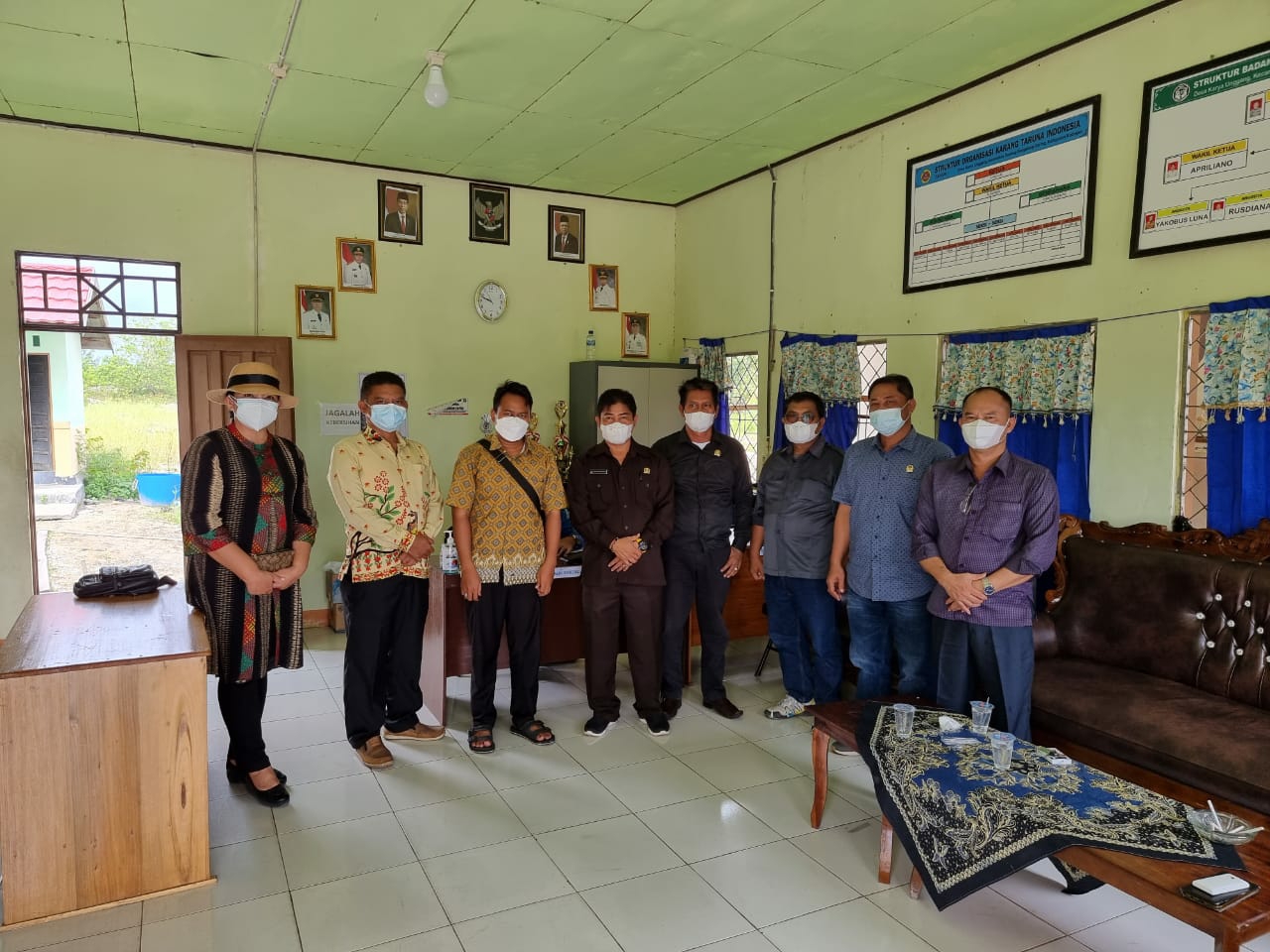 Waket I DPRD Kabupaten Katingan bersama sejumlah anggota DPRD lainnya saat melaksanakan Kunker ke dapil IIl, dari kecamatan Katingan Tengah hingga Bukit Raya, Jum'at (13/8/2021) - Senin (16/8/2021)