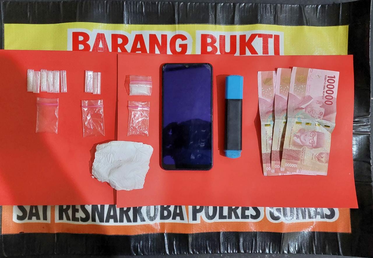 Barang bukti yang diamankan