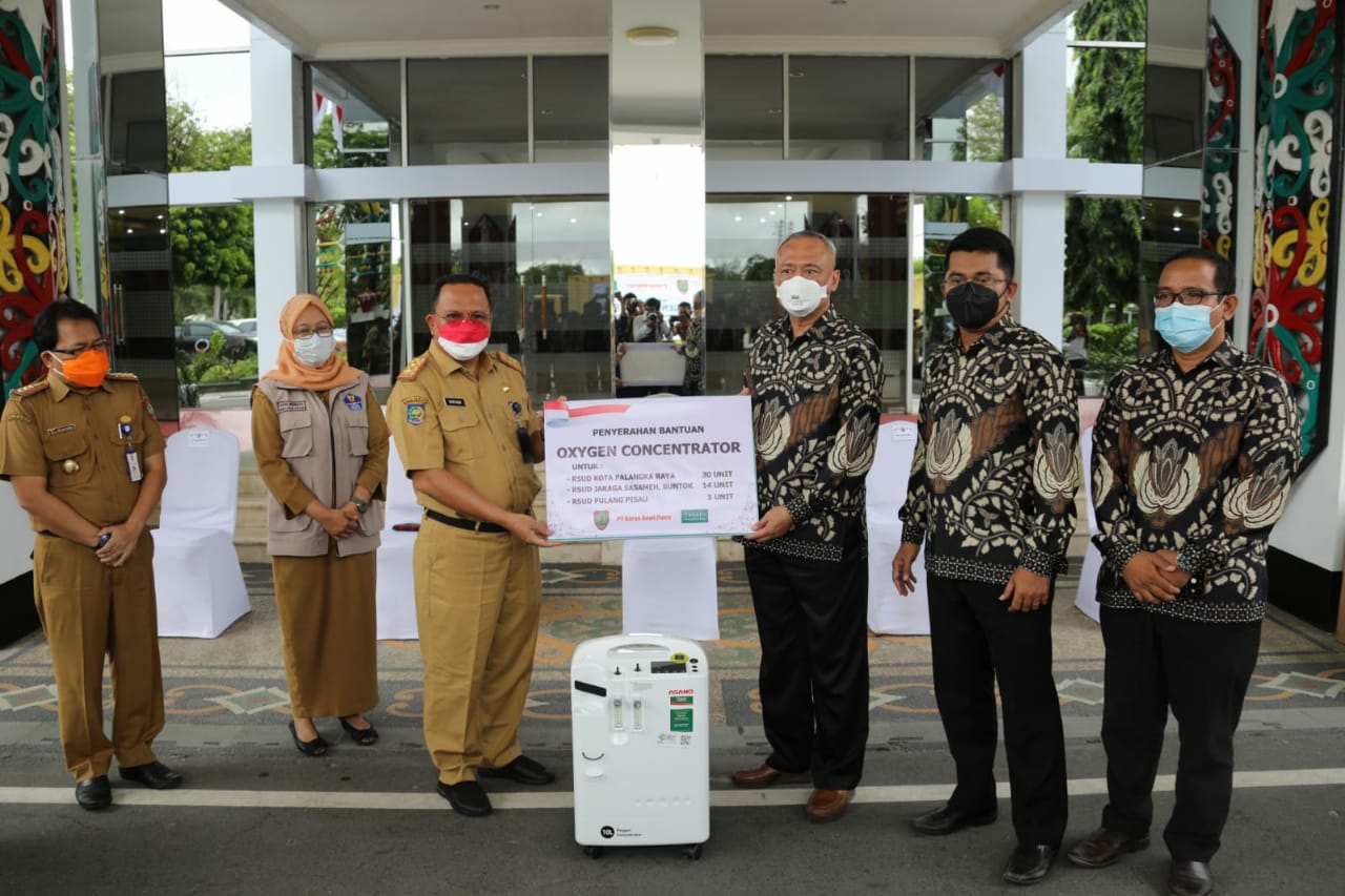 Penyerahan bantuan Oxygen Concentrator dari PT. Karya Dewi Putra