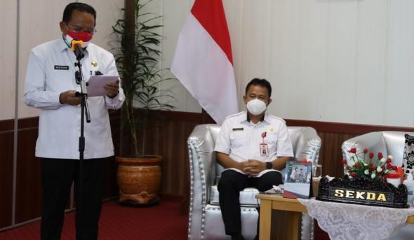 Pj. Sekretaris Daerah Provinsi Kalteng, H. Nuryakin, saat membuka secara resmi Sosialisasi Program Kampung Iklim Tingkat Provinsi Kalteng