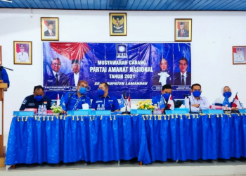 Musyawarah Cabang (Muscab) PAN delapan Kecamatan se-Kabupaten Lamandau, bertempat di Aula Inspektorat Kabupaten Lamandau di Nanga Bulik, Selasa (21/9/2021)