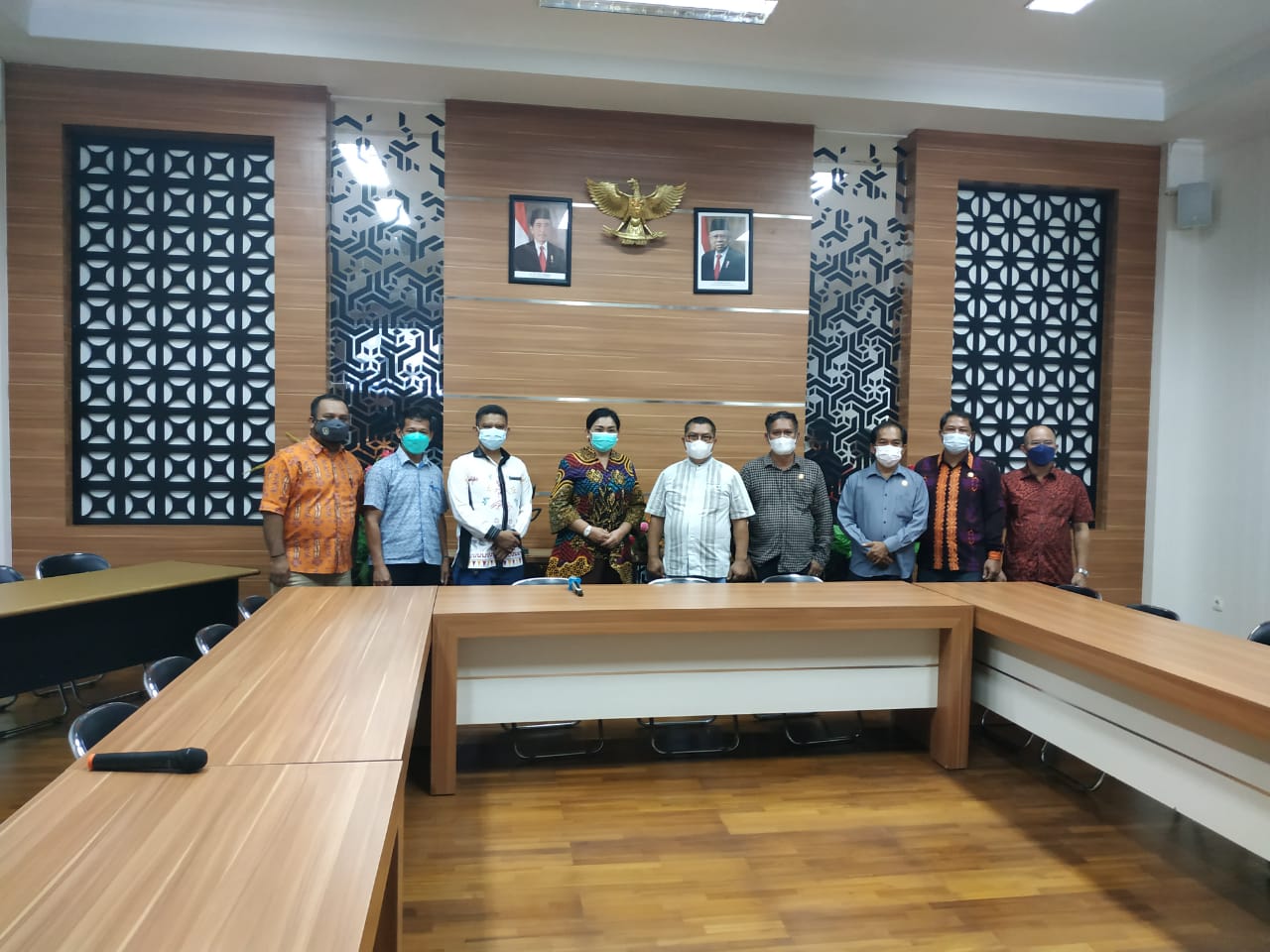 Ketua komisi II DPRD Kabupaten Katingan, Rudi Hartono, beserta anggotanya saat kunker ke DPRD Kabupaten Kapuas, Rabu (1/9/2021)
