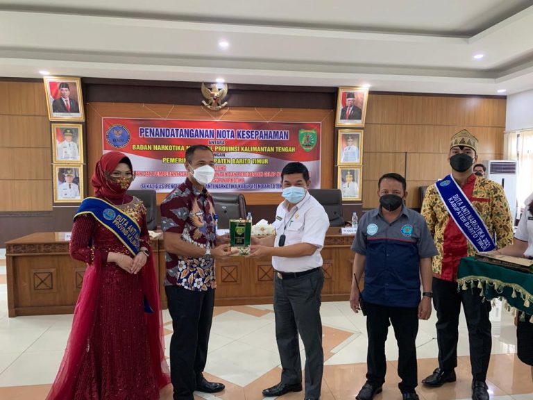 Pemerintah Kabupaten Barito Timur kerja sama atau Memorandum of Understanding dengan Badan Narkotika Nasional Provinsi Kalimantan Tengah