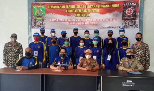 Kegiatan Pelatihan Pemantapan Taruna Siaga Bencana (TAGANA) Muda Kabupaten Barito Timur angkatan 2021