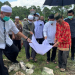 Peletakan batu pertama pembangunan Masjid As-Sa’adah di Desa Lampeong, Kecamatan Pematang Karau, Minggu (24/10/2021)