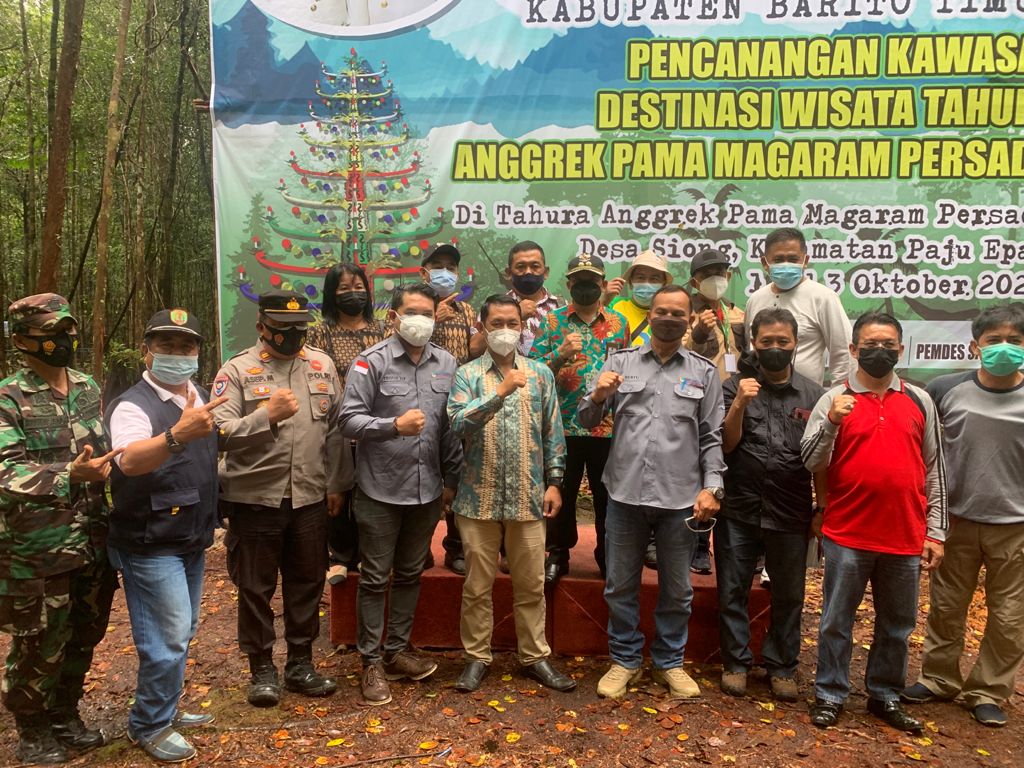 Festival Hammock II Kabupaten Barito Timur tahun 2021, di Taman Anggrek Pama Mangaram Persada di Desa Siong Kecamatan Paju Epat