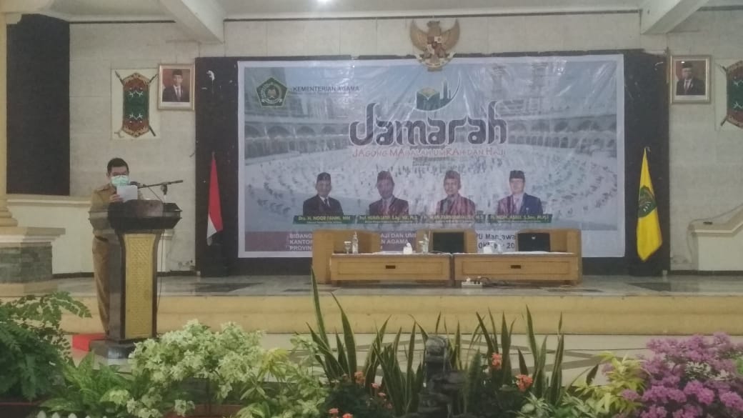 Kegiatan Jagong Masalah Umroh dan Haji (Jamarah) di Gedung Pertemuan Umum Muntawara, Tamiang Layang Senin (11/10/2021)