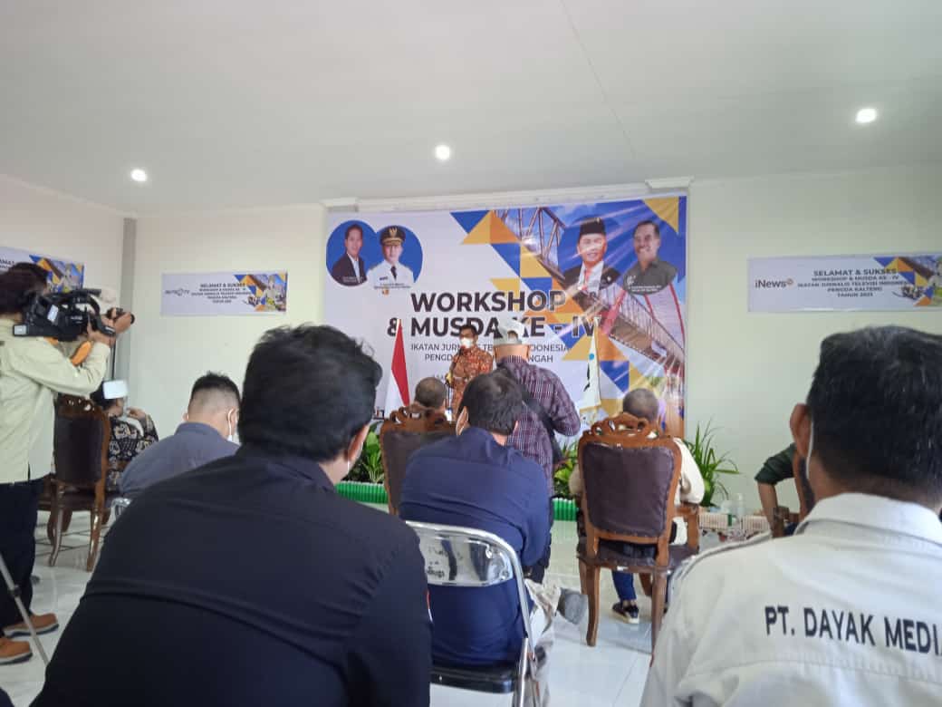 Pembukaan workshop dan musyawarah daerah IJTI Kalimantan Tengah