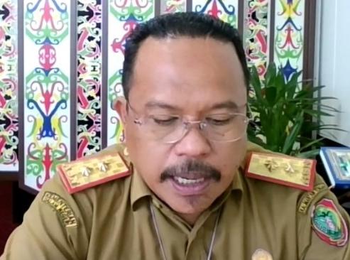 Pj. Sekretaris Daerah Provinsi Kalteng, H. Nuryakin saat membuka Diklat Bela Negara