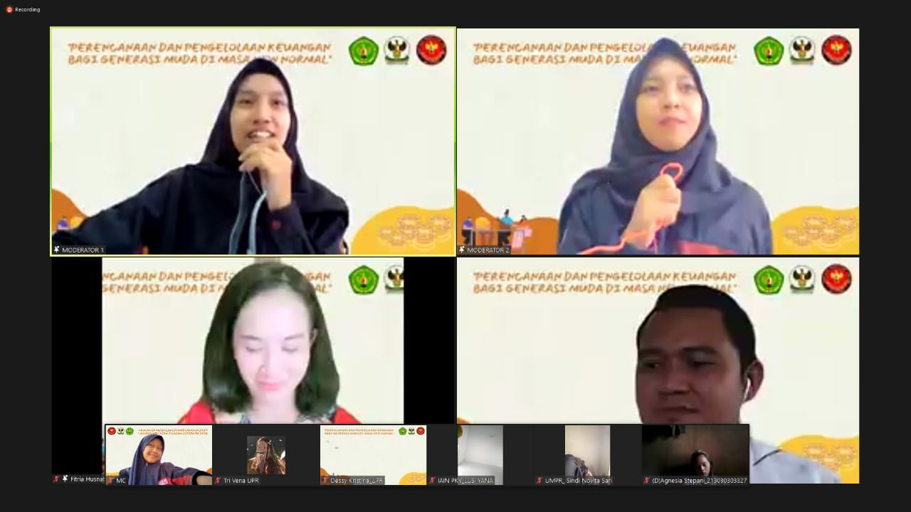 Pelaksanaan Webinar hari keuangan Nasional oleh HMJ Akuntansi Universitas Palangka Raya