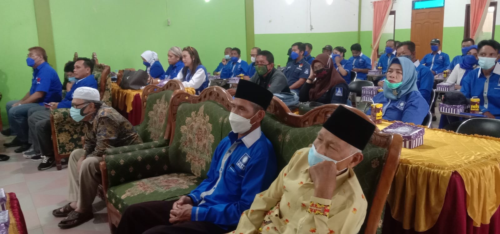 Sejumlah DPC PAN se-Kabupaten Katingan saat mengikuti Muscab V, yang dibuka langsung oleh ketua DPW PAN Provinsi Kalteng, Ir. Akhmad Diran, Selasa pagi (5/10/2021), di aula Losmen Citra Katingan