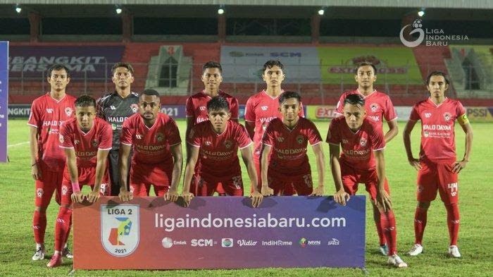 Tim Kalteng Putra FC yang mampu menahan imbang tuan rumah Persiba Balikpapan