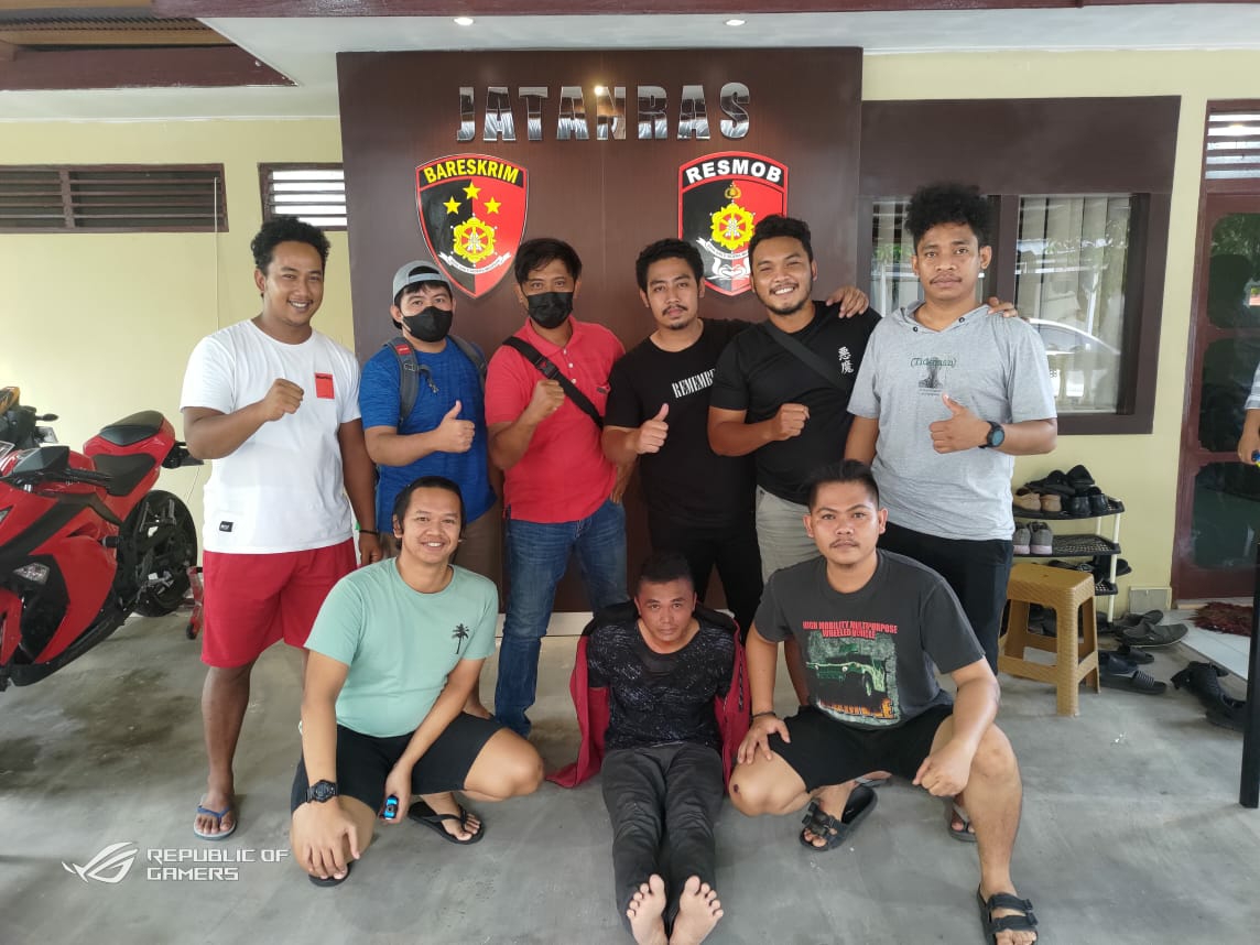 Chandra Saputra (23) ketika diamankan tim Jatanras Polresta Palangka Raya 
