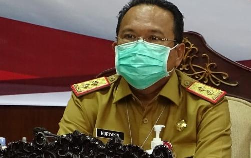 Pj. Sekretaris Daerah Prov. Kalteng H. Nuryakin saat menghadiri Rapat Koordinasi Percepatan Pelaksanaan Reforma Agraria Prov. Kalteng, Kalimantan Selatan dan Kalimantan Barat