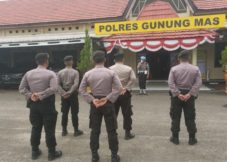 Bidang Propam Polda Kalimantan Tengah (Kalteng) saat melakukan Gaktibplin ke Polres Gunung Mas (Gumas), Rabu (12/1/2022)