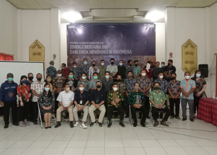 acara Business Gathering Ekosistem Desa Sinergi Bersama BRI Dari Desa Membangun Indonesia, di Aula Dinas Pendidikan Barito Timur, Kamis (13/1/2022)
