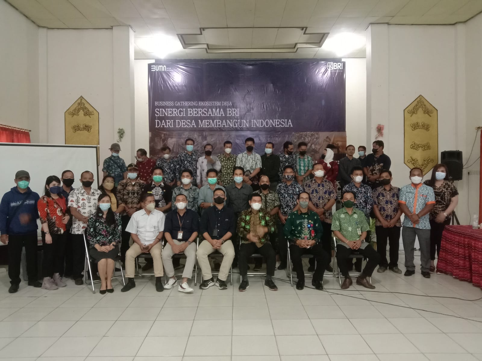 acara Business Gathering Ekosistem Desa Sinergi Bersama BRI Dari Desa Membangun Indonesia, di Aula Dinas Pendidikan Barito Timur, Kamis (13/1/2022)