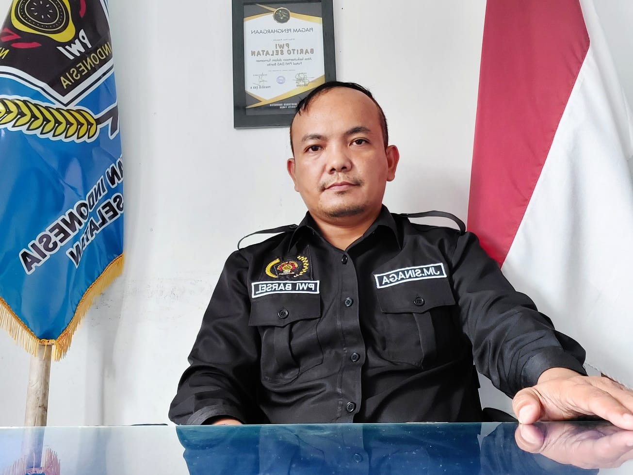 Ketua Persatuan Wartawan Indonesia (PWI) Kabupaten Barito Selatan (Barsel), Julius M. Sinaga