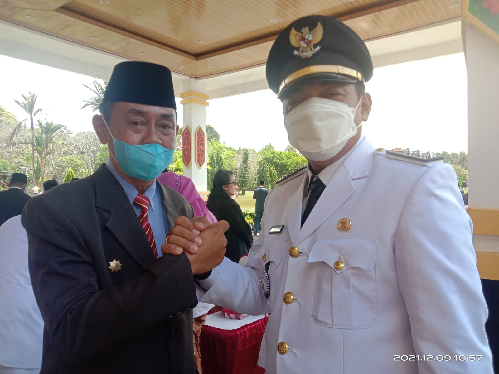 Kepala Dinas PMDes Kabupaten Katingan, Andrei Nathanael bersama Camat Katingan Hilir Dony