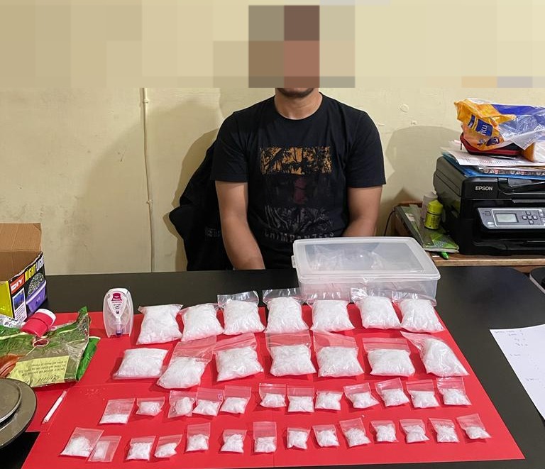 Pelaku saat diamankan