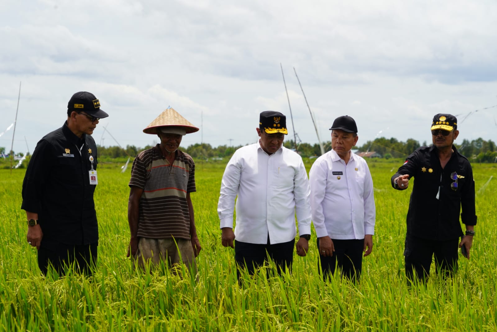 Wagub Kalteng dampingi Mentan Syahrul Yasin Limpo melaksanakan kunjungan kerja ke Kawasan Food Estate di Kabupaten Kapuas (Foto: MMC Kalteng)