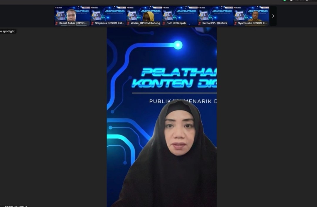 Pelatihan ini diikuti puluhan peserta dari berbagai instansi di lingkungan Pemprov Kalteng.