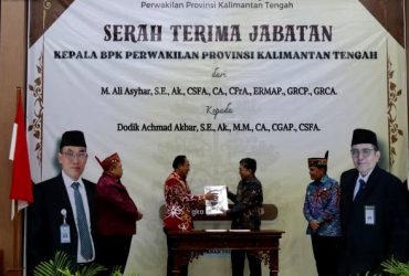 Pj Bupati Hadiri Sertijab Kepala BPK Perwakilan Kalteng, Tegaskan Komitmen Akuntabilitas Keuangan Daerah