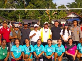 Heriyus saat menghadiri sekaligus menutup Turnamen Bola Voli di Kecamatan Laung Tuhup dan Kecamatan Tanah Siang dalam rangka memeriahkan HUT ke-80 Kemerdekaan Republik Indonesia