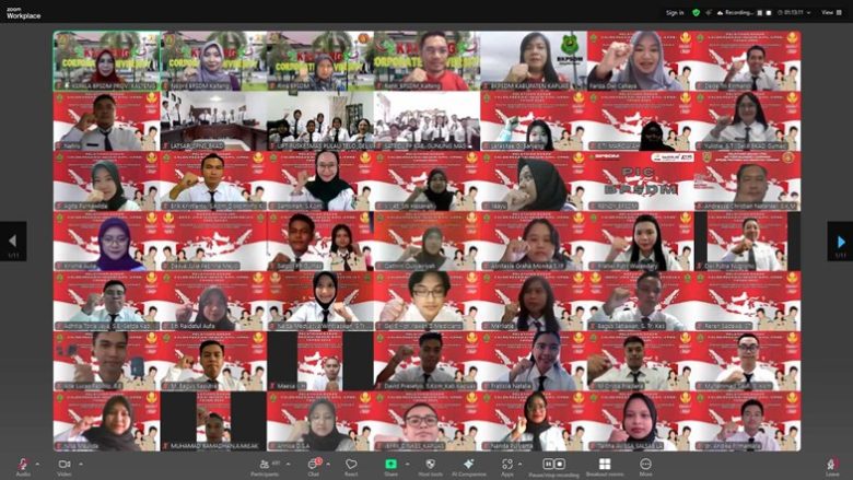 Kegiatan pembukaan dilaksanakan secara daring melalui aplikasi Zoom Meeting dan diikuti oleh peserta dari sejumlah perangkat daerah di lingkungan Pemprov Kalteng