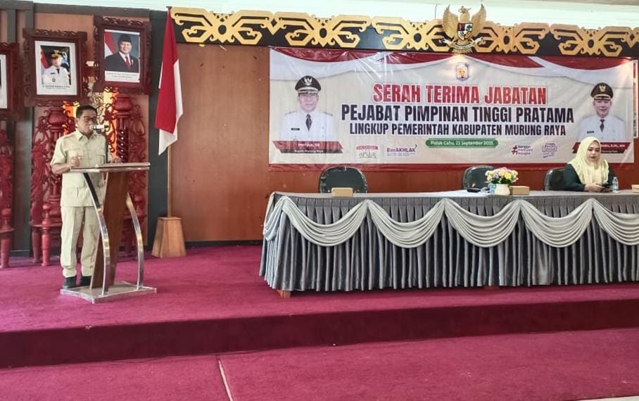 Bupati Murung Raya (Mura), Heriyus, menegaskan bahwa rotasi dan pelantikan pejabat tinggi pratama di lingkungan Pemerintah Kabupaten Murung Raya tidak mengandung unsur politik.