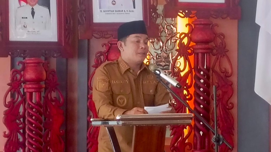 Sosialisasi dibuka langsung oleh Wakil Bupati Murung Raya, Rahmanto Muhidin