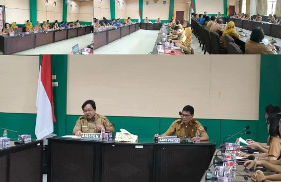 Kegiatan dipimpin Asisten I Setda Katingan, GHE Doddy, dan diikuti perangkat daerah serta unsur terkait