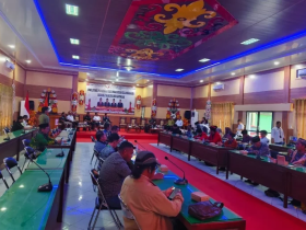 Badan Pengawas Pemilu (Bawaslu) Kabupaten Katingan menggelar kegiatan Penguatan Kelembagaan Pengawas Pemilu bersama para mitra kerja